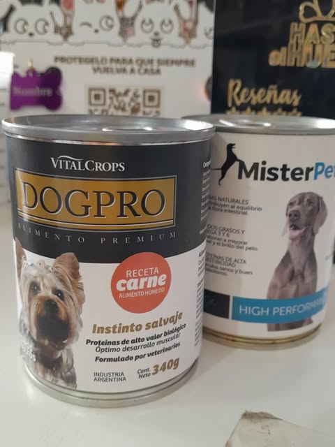 Alimentos húmedos Dogpro y MisterPet en Hasta el Hueso